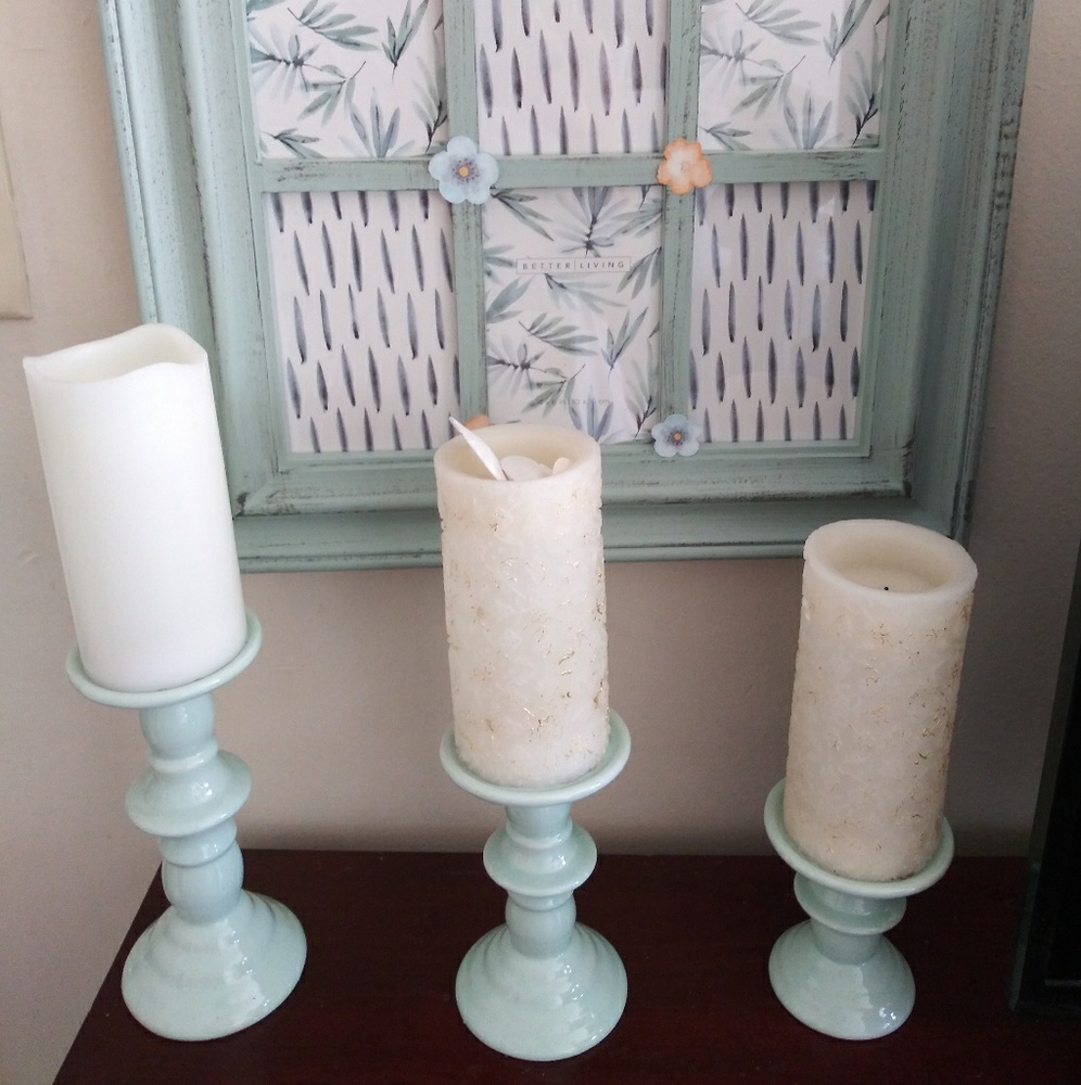 Set of 3 candle holders